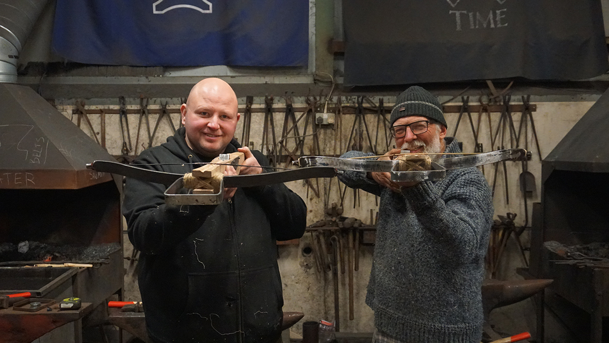 Medieval crossbow making class Phoenix Forge Wales